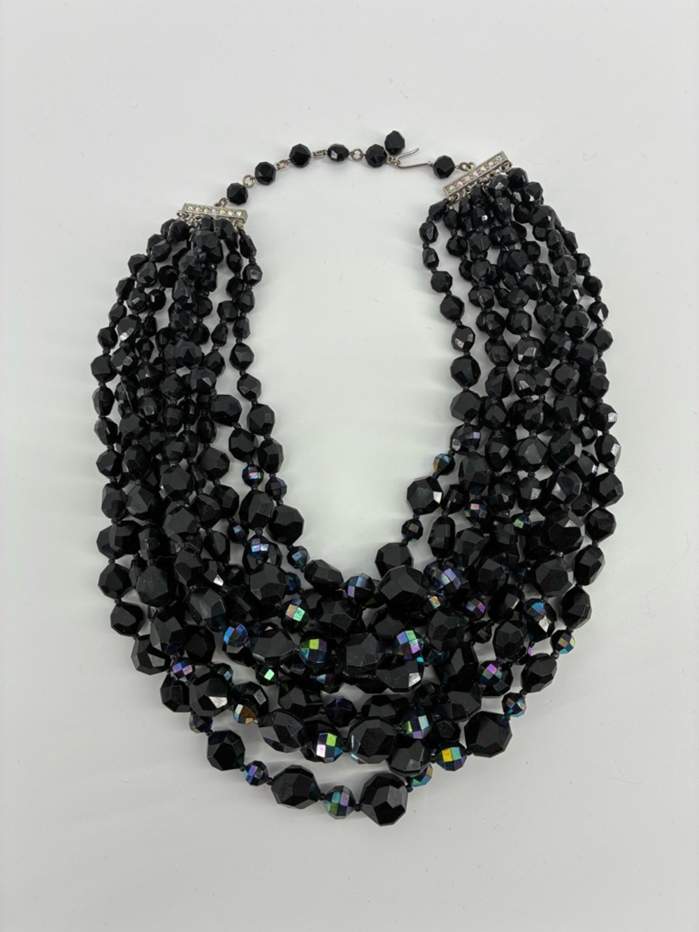 🖤 11$ or FREE with any purchase - Black Plastic 10 Strands Necklace